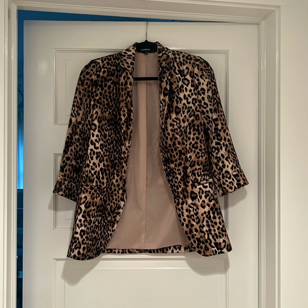Express Cheetah Blazer